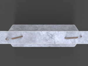 Concrete Barrier 3D Model