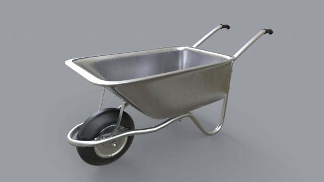 Wheelbarrow Modelo 3D .c4d .max .obj .3ds .fbx .stl .blend 