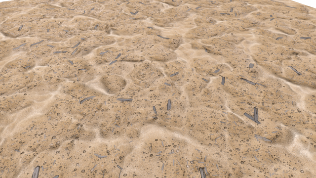 Sand Landscape 3D Модель .c4d .max .obj .3ds .fbx .stl .blend 