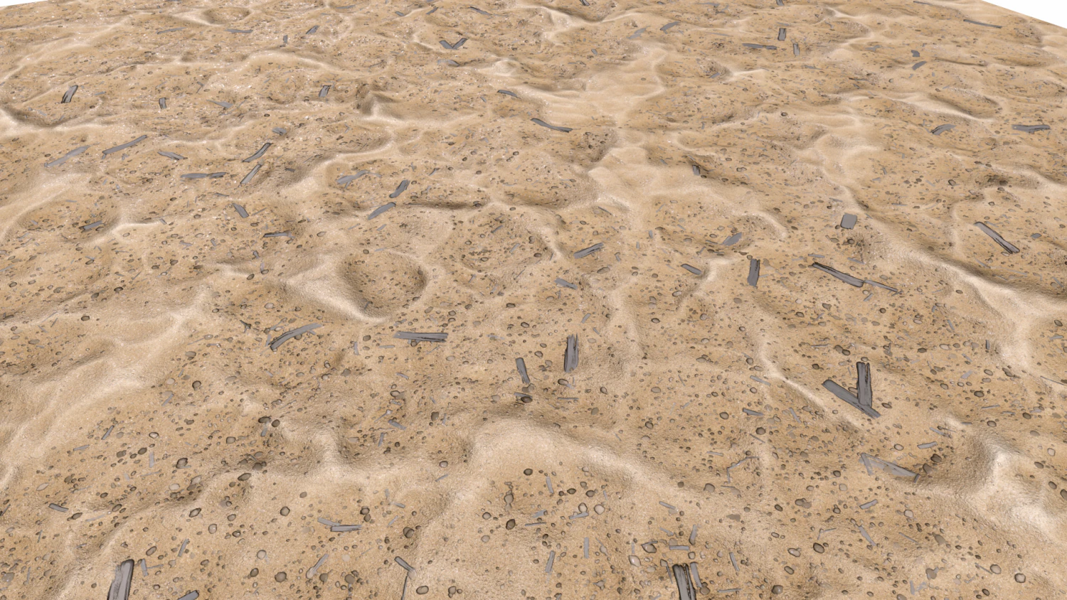 Sand Landscape 3D Model .c4d .max .obj .3ds .fbx .stl .blend 