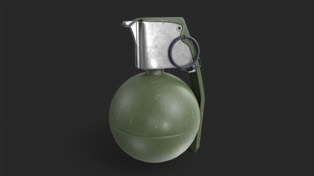 M67 Hand Grenade Modelo 3D .c4d .max .obj .3ds .fbx .stl .blend 