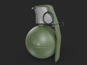 M67 수류탄 3D 모델