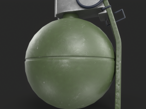 M67 Hand Grenade Modelo 3D