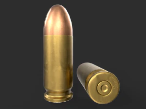 9mm Bullet 3D Model