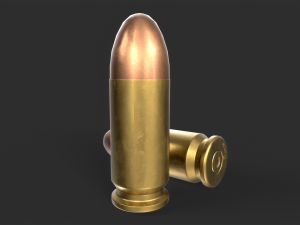 9mm Bullet 3D Model