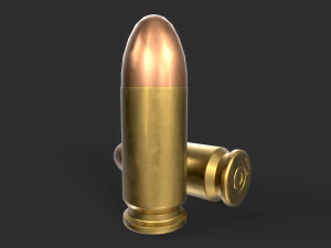 9mm Bullet 3D Model