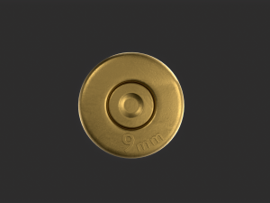 9mm Bullet 3D Model