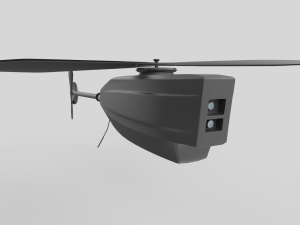 Black Hornet Nano UAV Micro Drone 3D Model