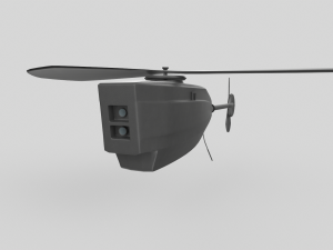 Black Hornet Nano UAV Micro Drone 3D Model