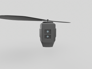 Black Hornet Nano UAV Micro Drone 3D Model