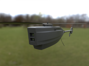 Black Hornet Nano UAV Micro Drone 3D Model