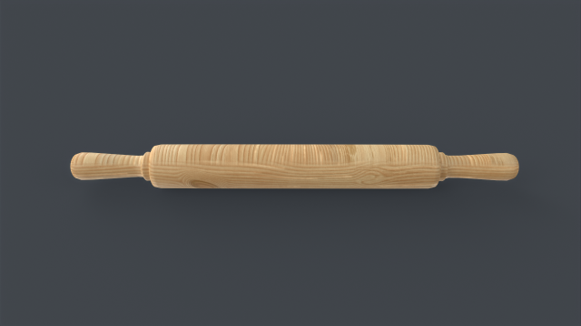Dough Roller Rolling Pin 3D Model .c4d .max .obj .3ds .fbx .stl .blend 