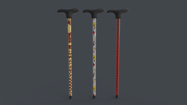 Wooden Walking Stick Modelo 3D .c4d .max .obj .3ds .fbx .stl .blend 