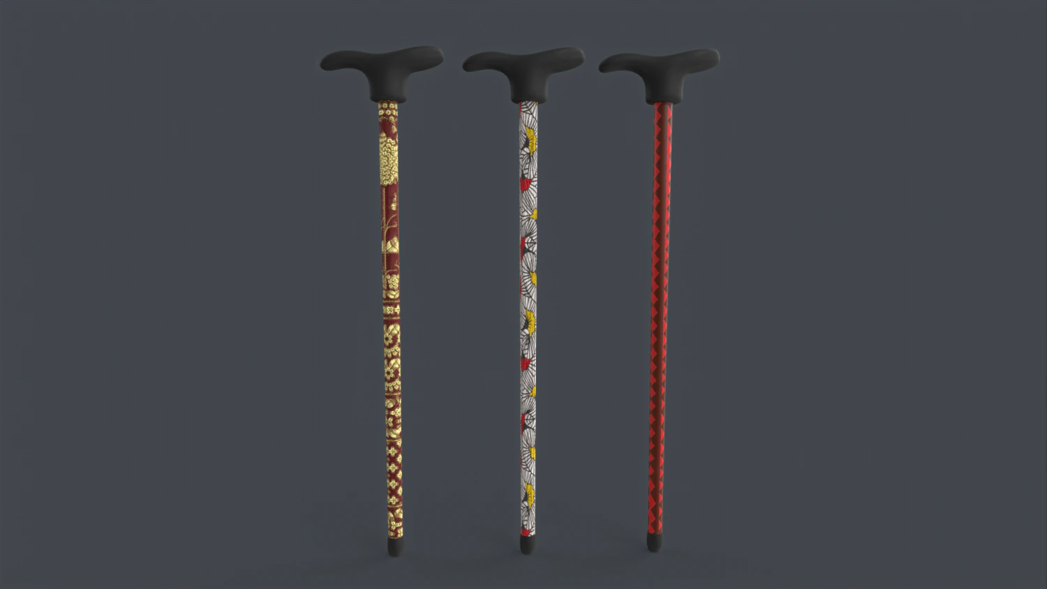Wooden Walking Stick 3D Model .c4d .max .obj .3ds .fbx .stl .blend 