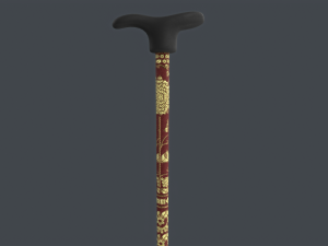 Wooden Walking Stick Modelo 3D