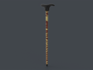 Wooden Walking Stick Modelo 3D