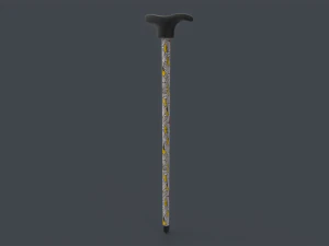 Wooden Walking Stick 3D Model