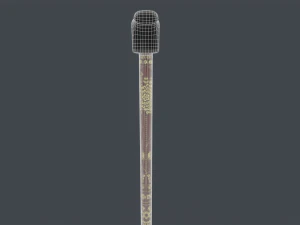 Wooden Walking Stick 3D Model