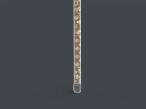 Wooden Walking Stick 3D Model