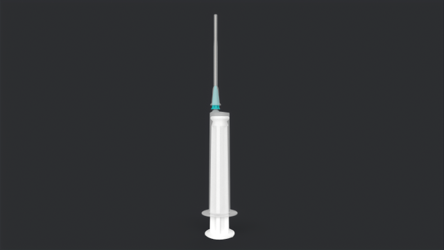 Syringe Base - Medical Instrument 3D Model .c4d .max .obj .3ds .fbx .stl .blend 