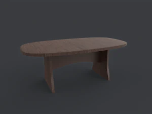 Сучасний офісний стіл для зустрічей 3D Модель
