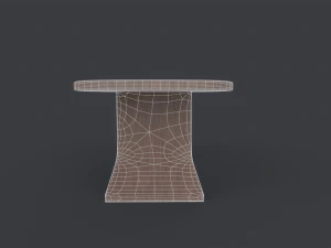 Modern Office Meeting Table 3D Model