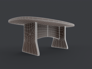 Modern Office Meeting Table Modello 3D