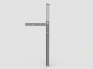 Police Baton Modello 3D