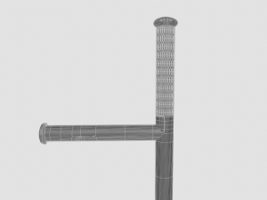Police Baton Modello 3D