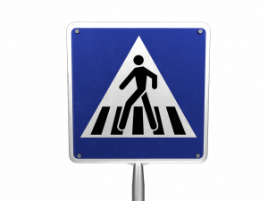 Pedestrian crossing traffic sign Modello 3D