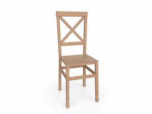 Wooden Chair 3D Model