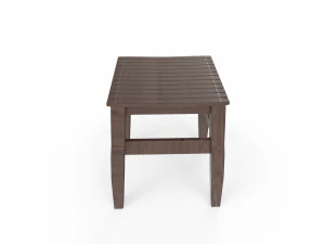Wooden Stool 3D Model