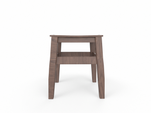 Wooden Stool Model 3D