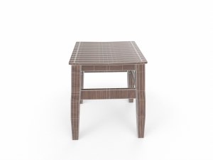 Wooden Stool Model 3D