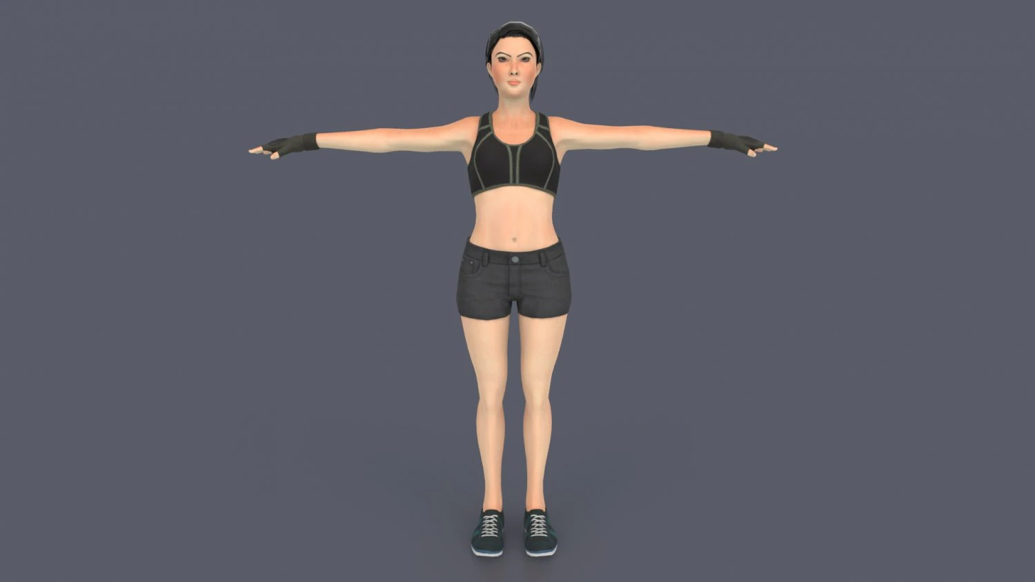 Liany Woman Character 3D Model .c4d .max .obj .3ds .fbx .stl .blend 
