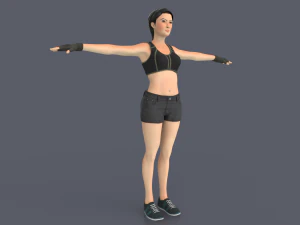 Liany Woman Character 3D Model