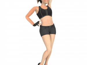 Liany Woman Character 3D Model