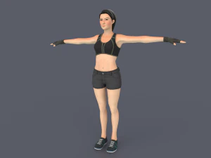 Liany Woman Character 3D Model