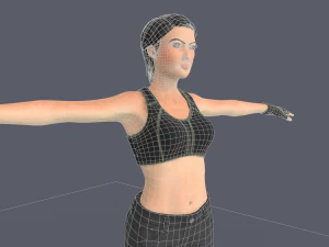 Liany Woman Character 3D Model