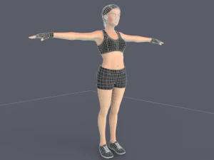 Liany Woman Character 3D Model