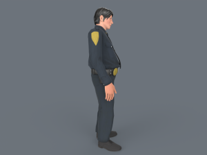 Police Boy 3D Model