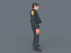 Police Boy 3D Model