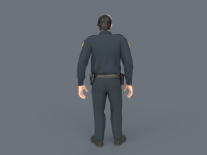 Police Boy 3D Model