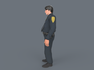 Police Boy 3D Model