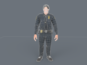 Police Boy 3D Model