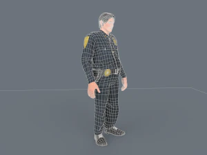 Police Boy 3D Model