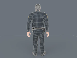 Police Boy 3D Model
