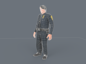 Police Boy 3D Model