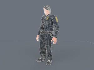 Police Boy 3D Model