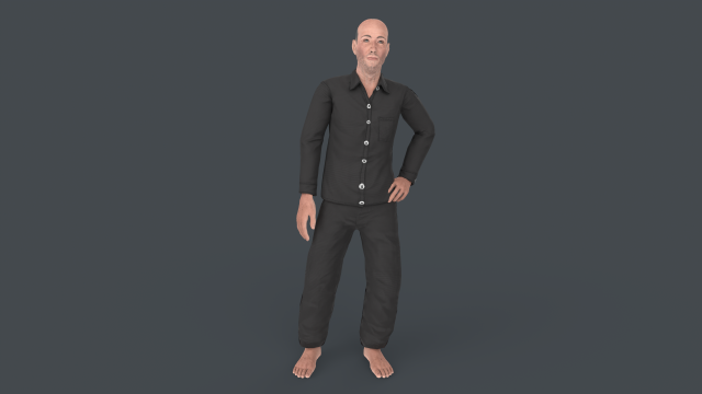 Old Man 3D Model .c4d .max .obj .3ds .fbx .stl .blend 
